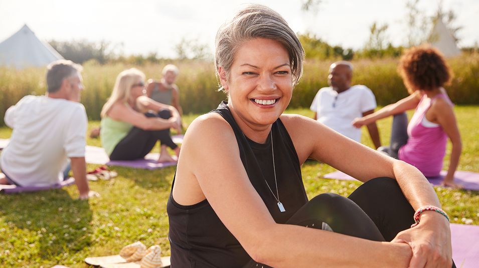 N Pic Exercise Yoga AA Woman Park Class