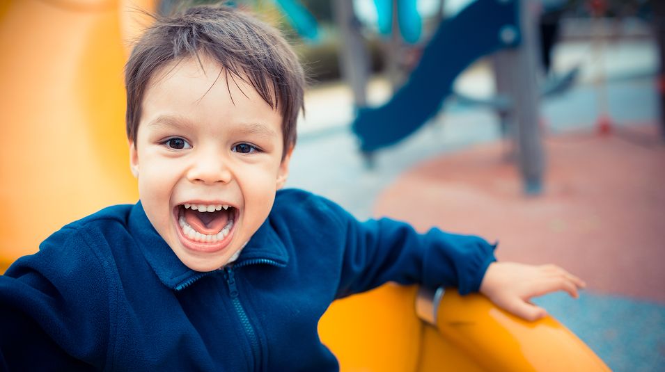 N Pic Kids Playground Boy Slide Closeup