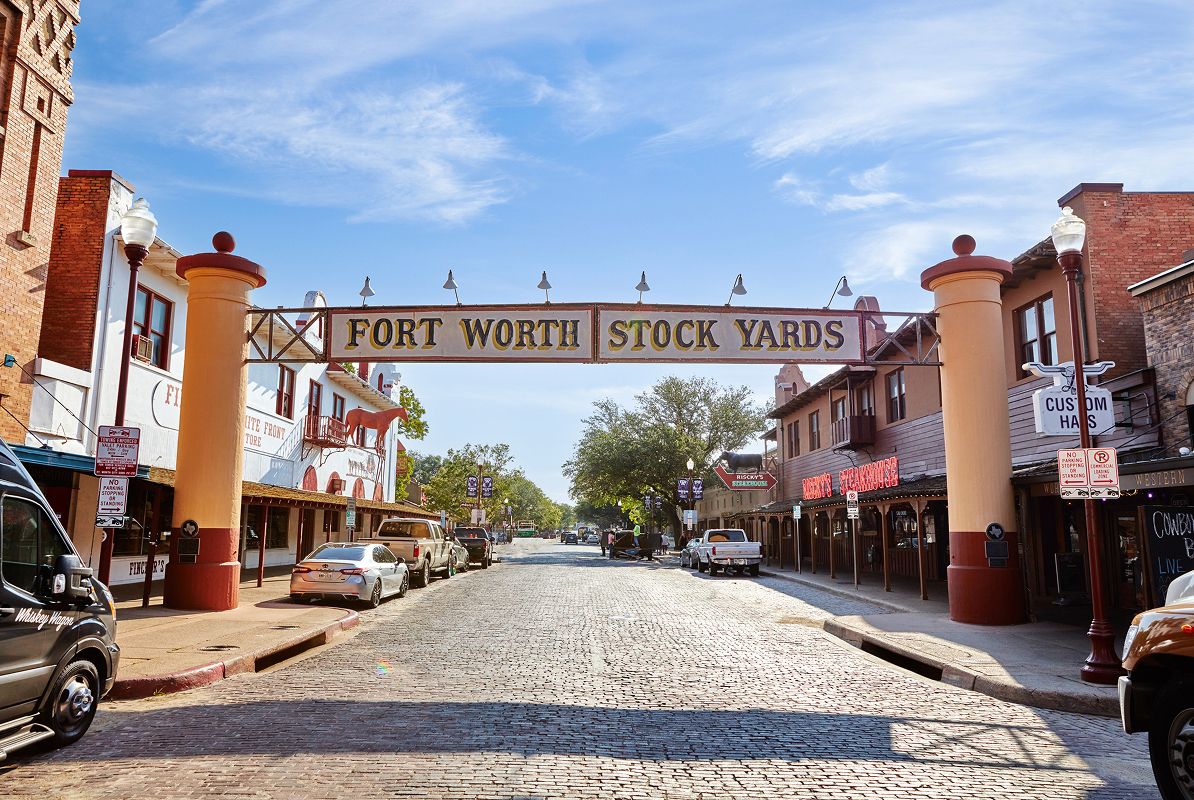 Fort Worth Stockyards Entry Sign Photoshoot 022526