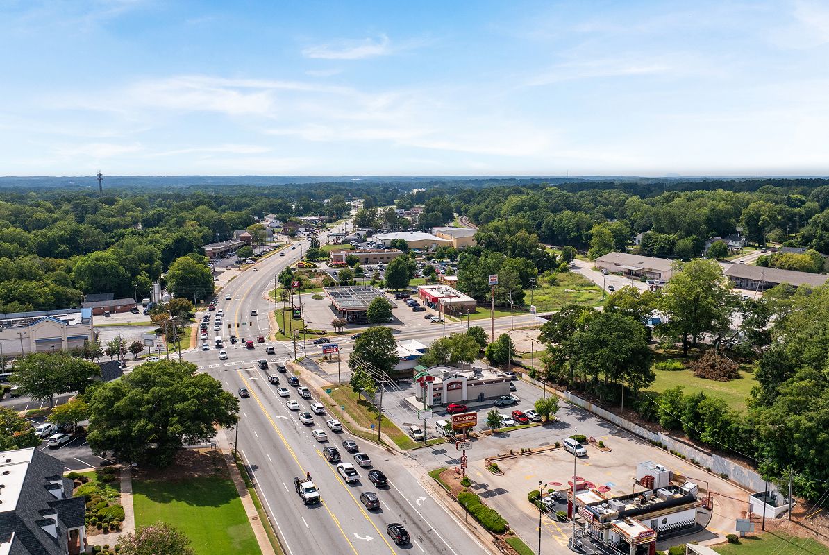 Covington Aerial Downtown