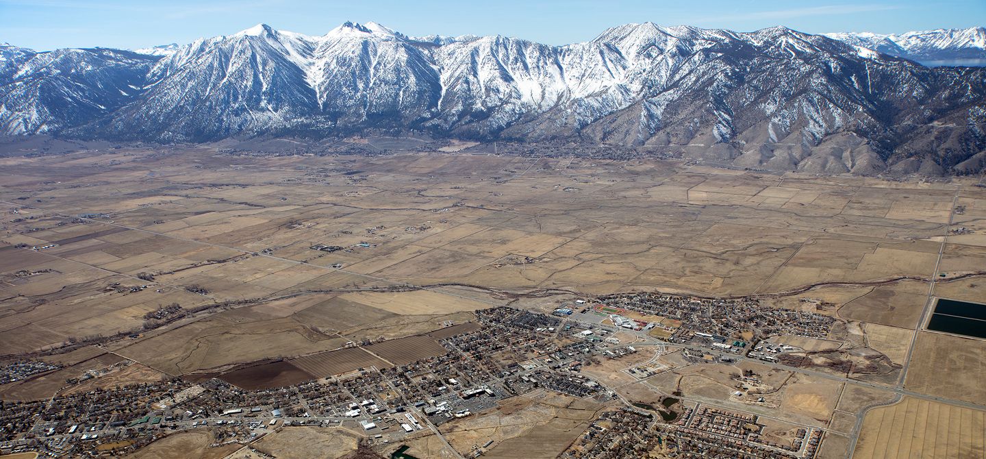 Weser Creek Heybourne Meadows Minden Aerial