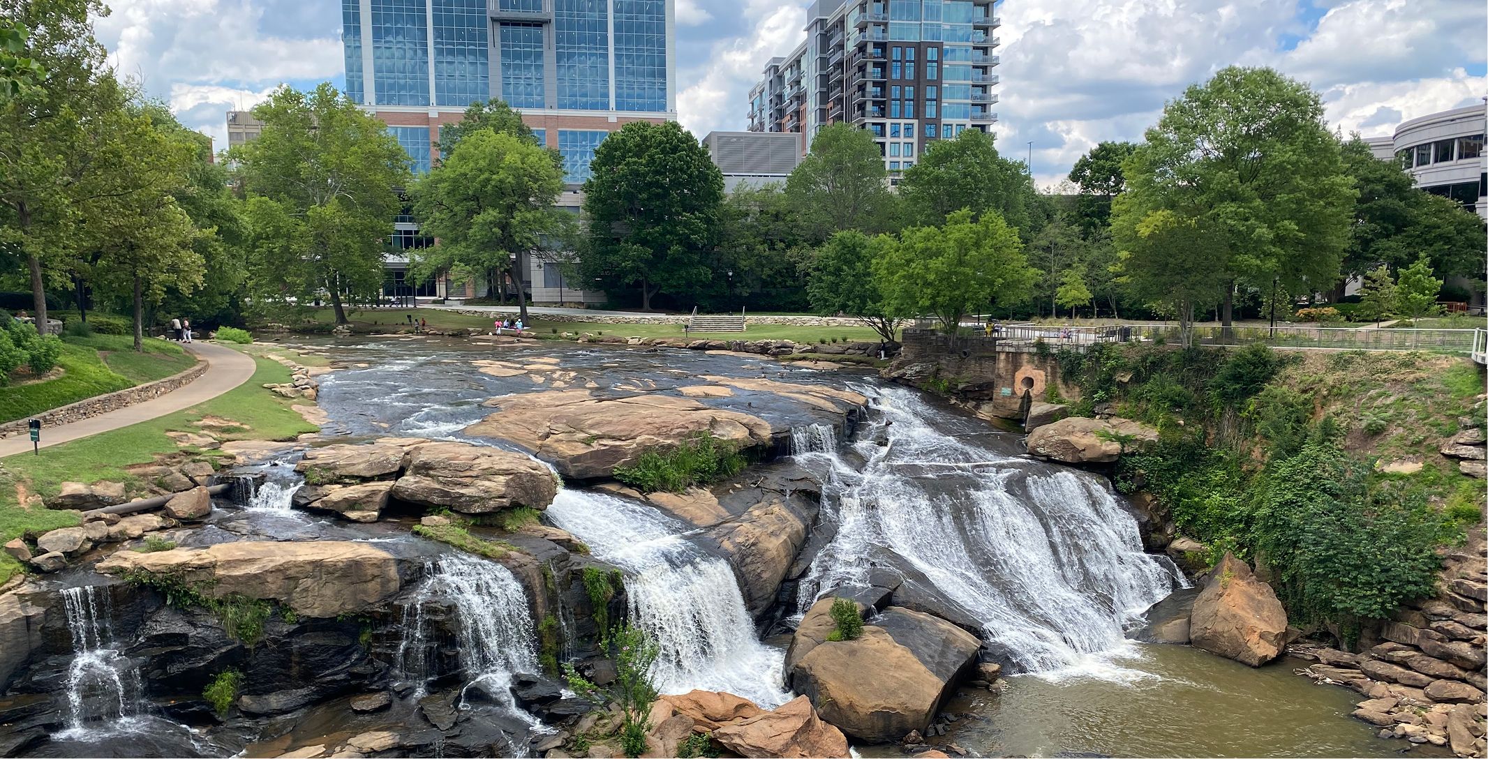 SC Greenville Aerial Falls Park On The Reedy 2of2