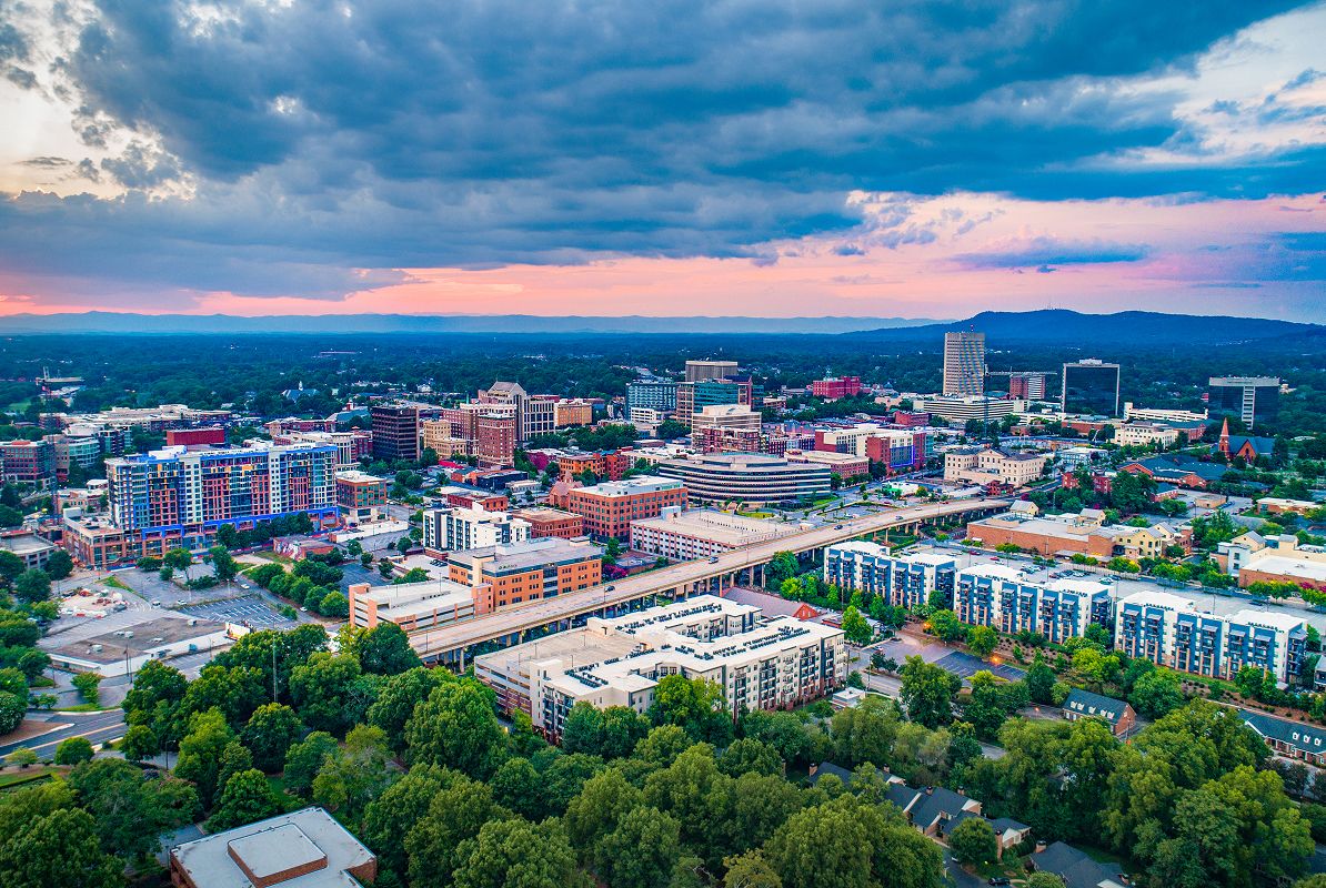 SC Greenville Aerial Downtown 2of2 041425