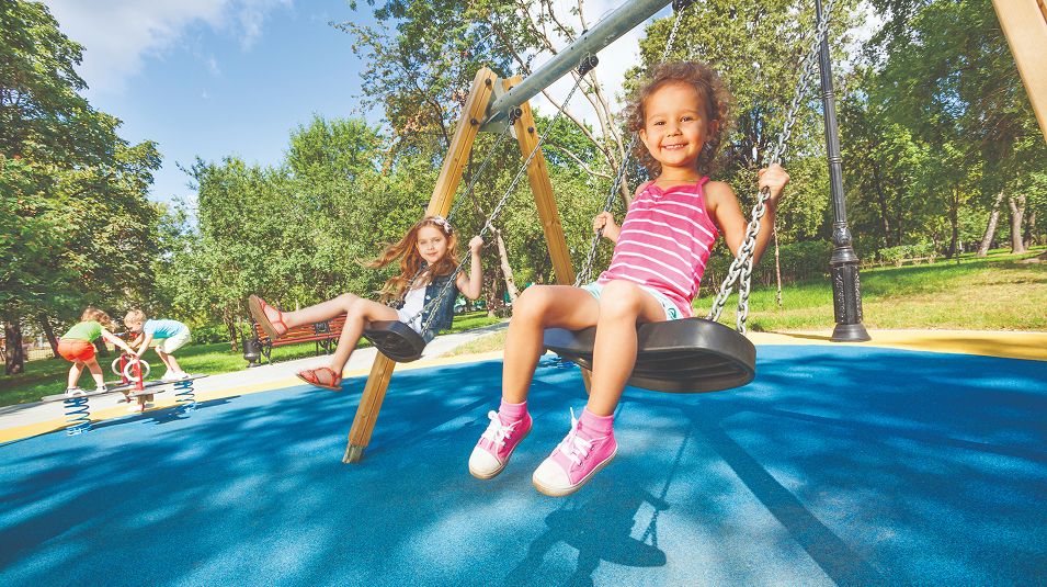 N Pic Kids Playground Girls Swing