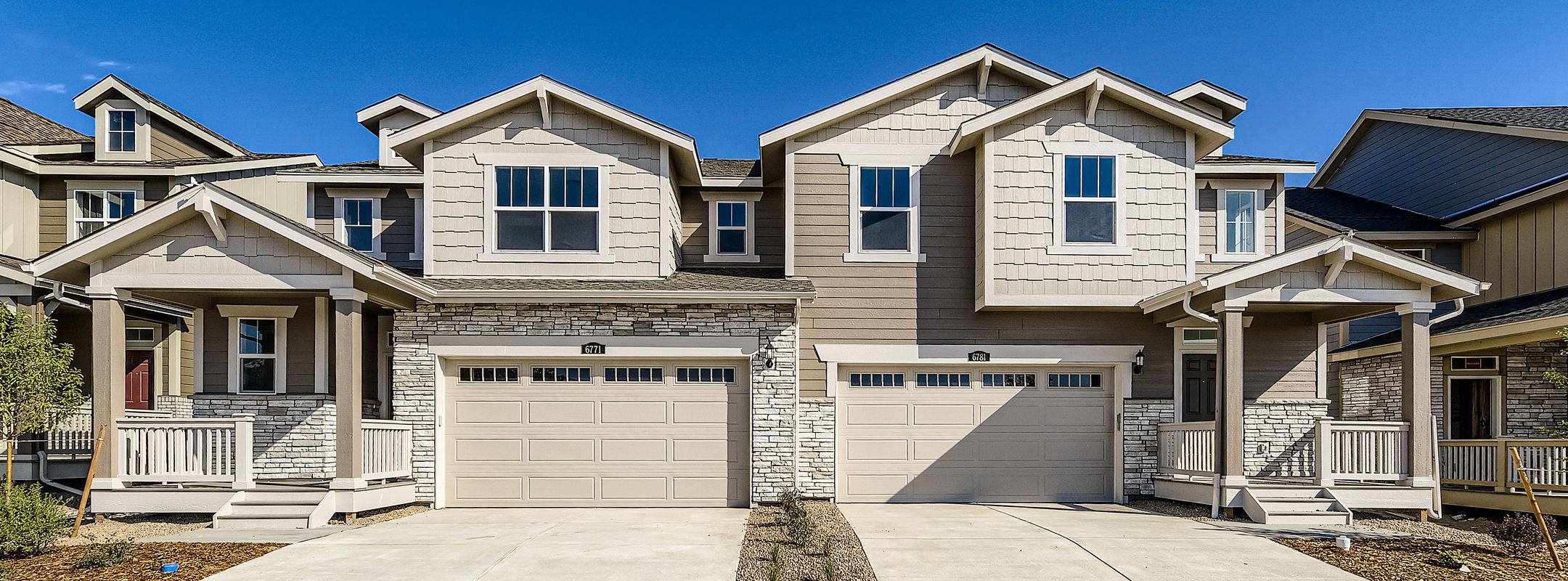 Paired Parterre Spire Exterior