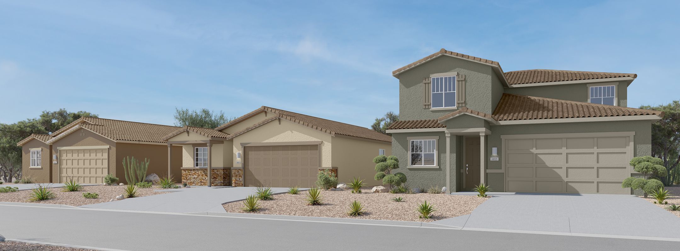 Mountain View Rocking K Loma Verde Streetscape