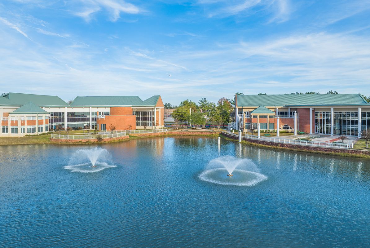 New Caney Aerial R B Tollis Library 2of5