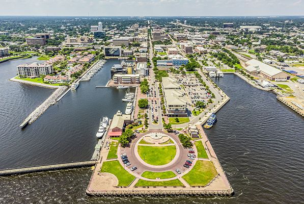 Pensacola Aerial Downtown 1of2