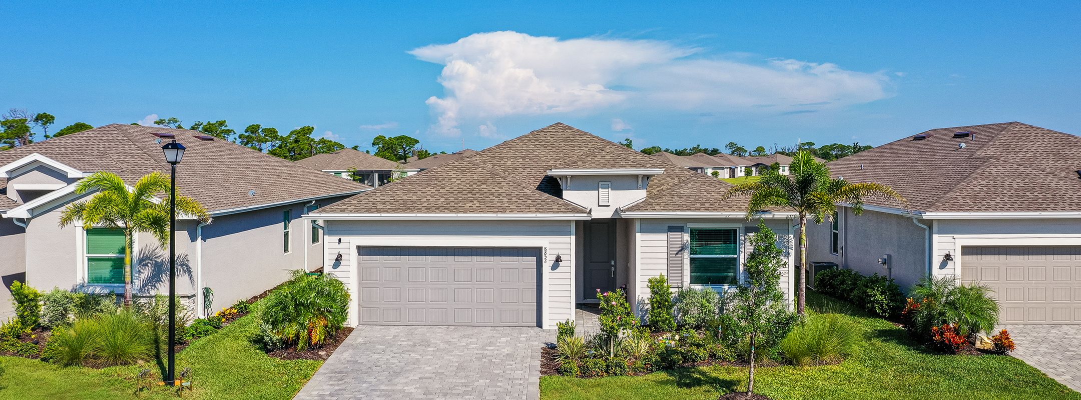 Executive Homes Island Lakes Coco Bay Streetscape