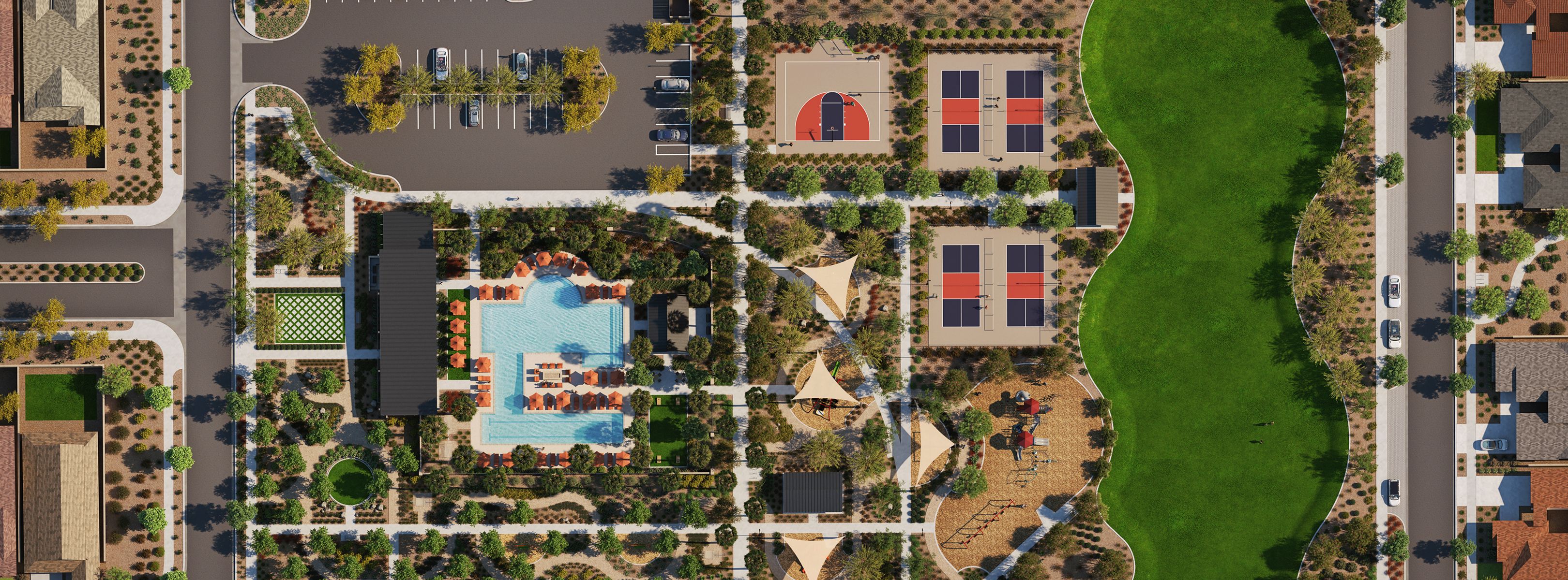 Western Garden Amenity Aerial View 2of3