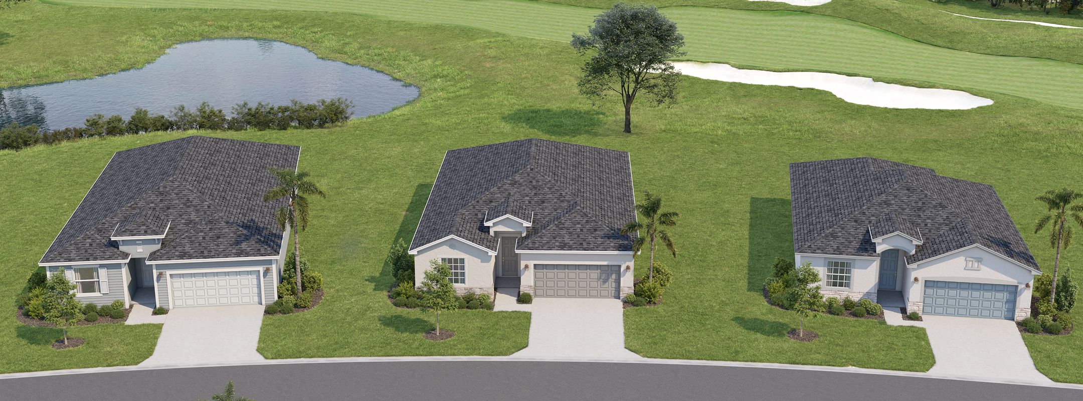 Executive Homes Ibis Landing Golf Country Club Streetscape 3 26 26