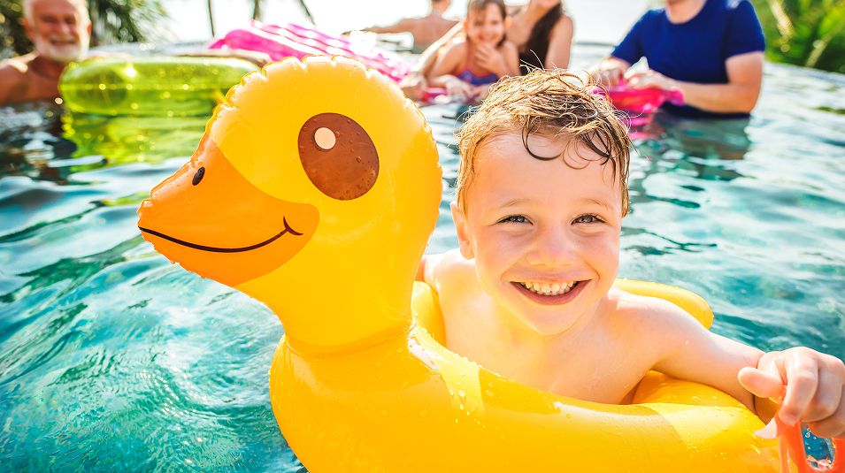 N Pic Kids Pool Boy Duck Float