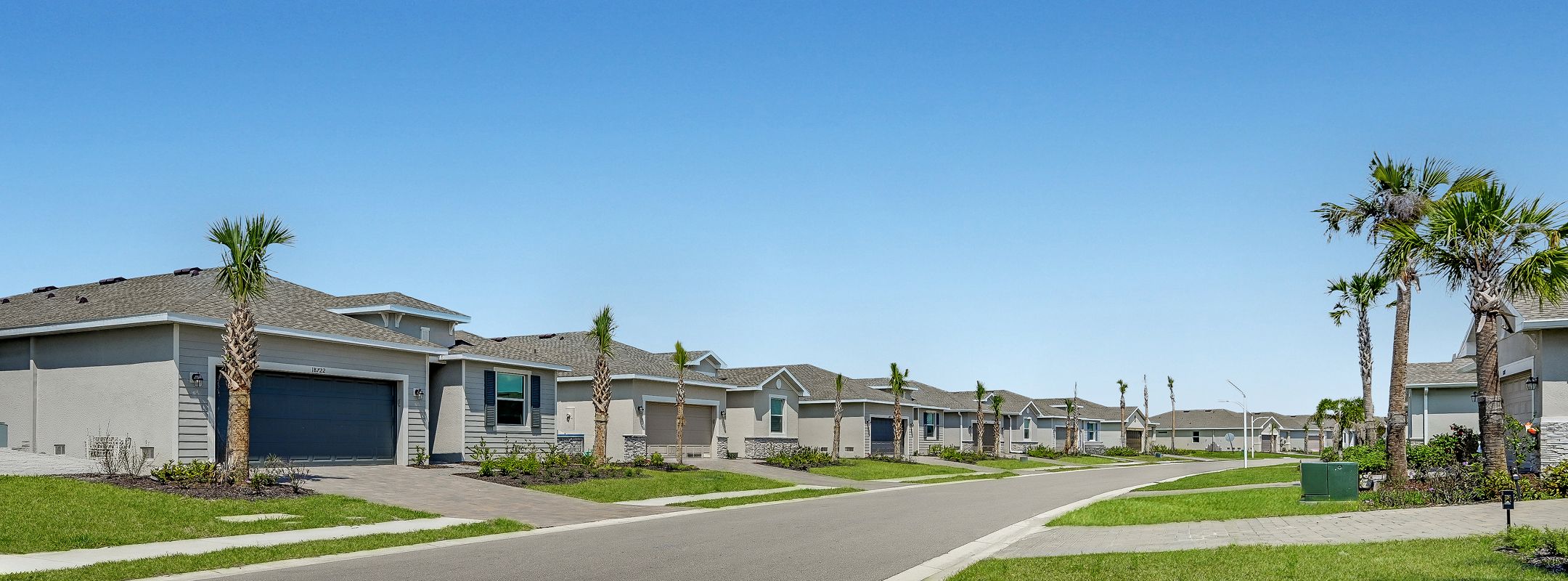 Manor Homes Brightwater Lagoon Streetscape 2of2