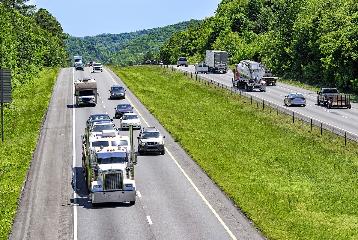 N Pic Travel Highway Interstate Cars Trucks