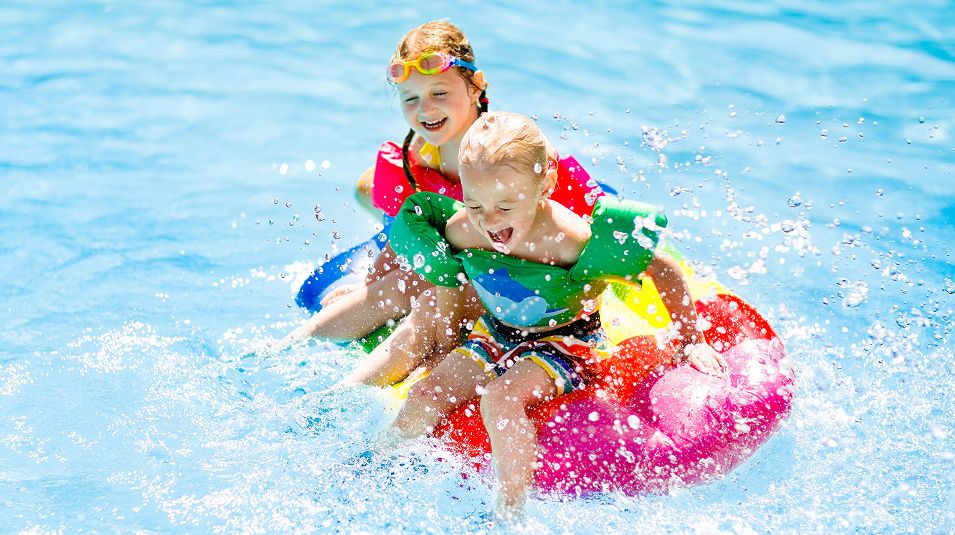 N Pic Kids Pool Siblings Float Splash