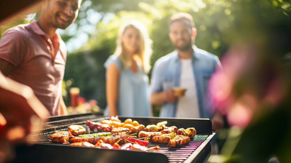 N Pic BBQ Grill Closeup Friends AI