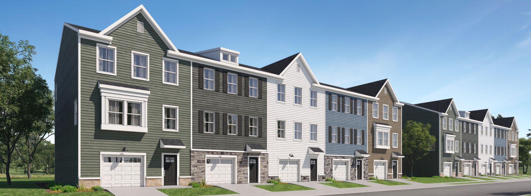Townhomes Freestone Village Streetscape