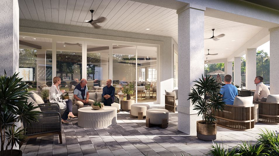 Calusa Country Club Amenity Clubhouse Patio