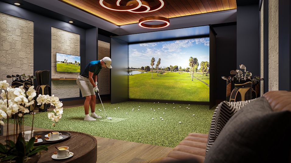 Webbs Reserve Amenity Golf Simulator 1of2