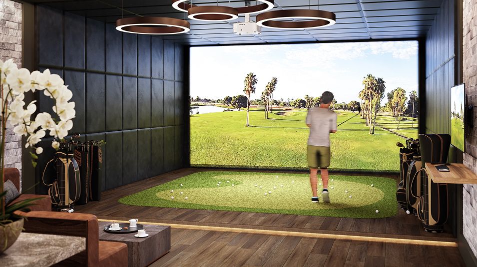 Calusa Country Club Amenity Golf Simulator Indoor 1of2