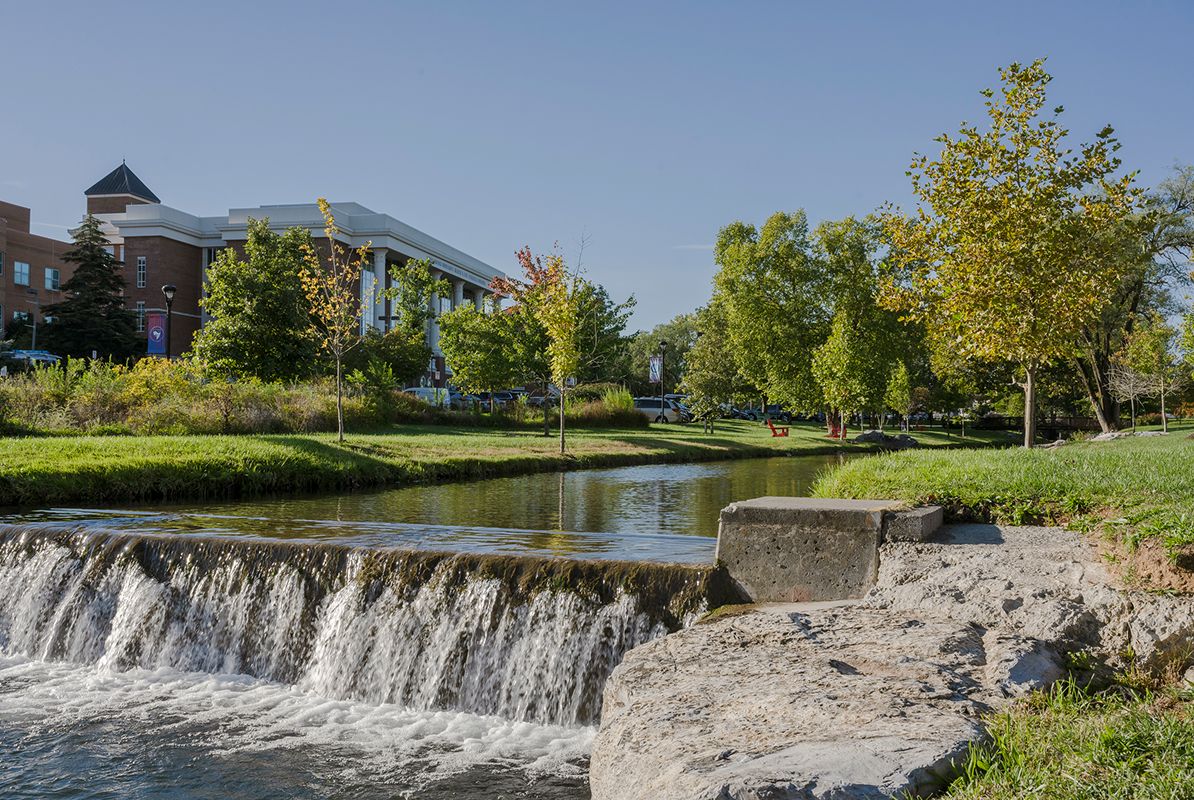 Winchester Local Shenandoah University waterfall 101425
