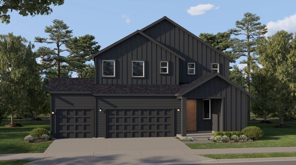Hemlock II 3-car floor plan