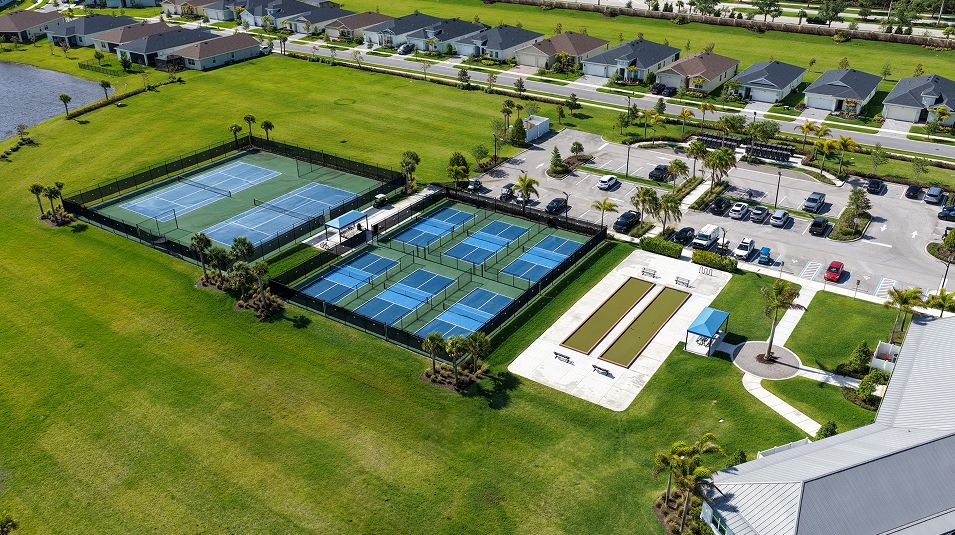 Veranda Preserve Aerial Amenity Clubhouse Bocce 2of2