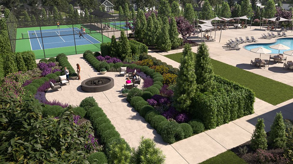 Easton Amenity Clubhouse Fire Pit
