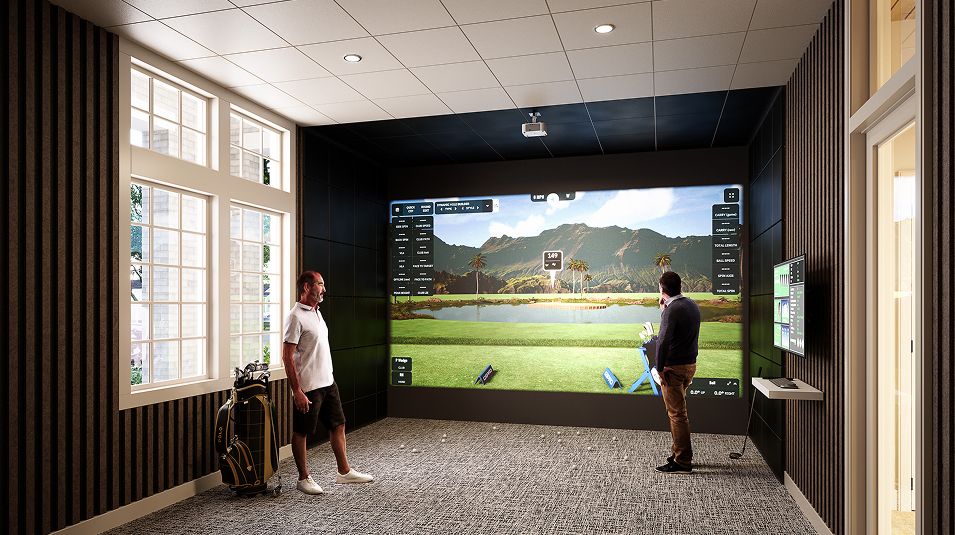 Easton Amenity Clubhouse Golf Simulator
