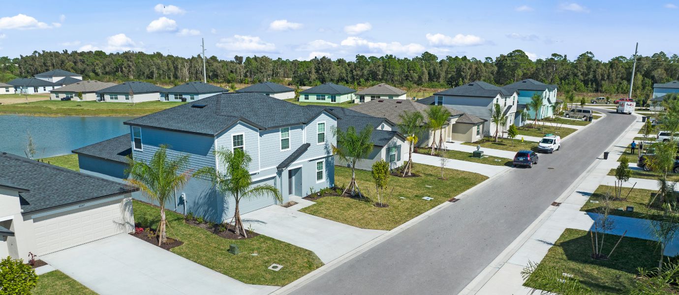 Crane Landing Aerial Streetscape