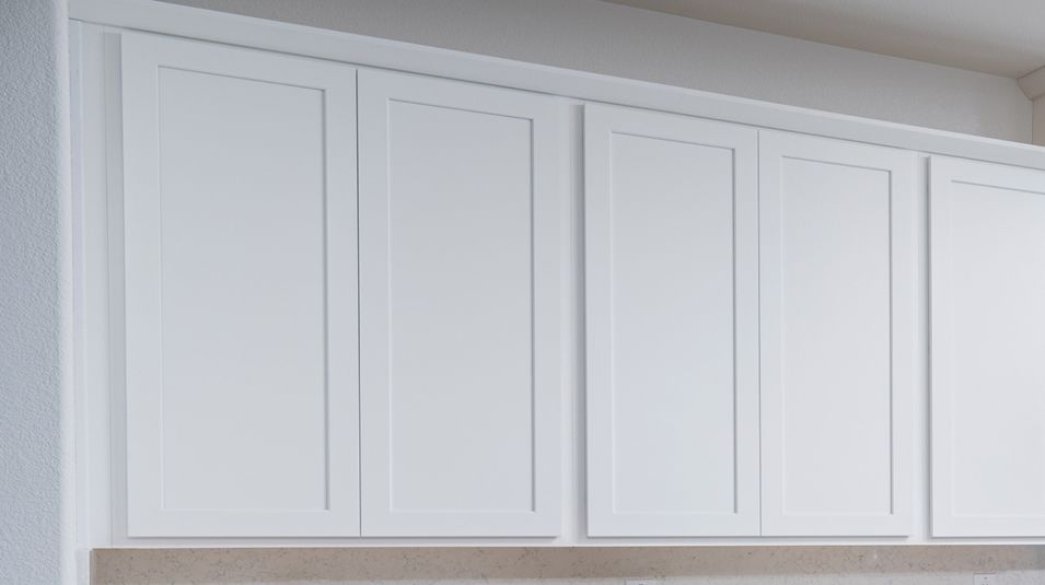 Stylish white cabinetry