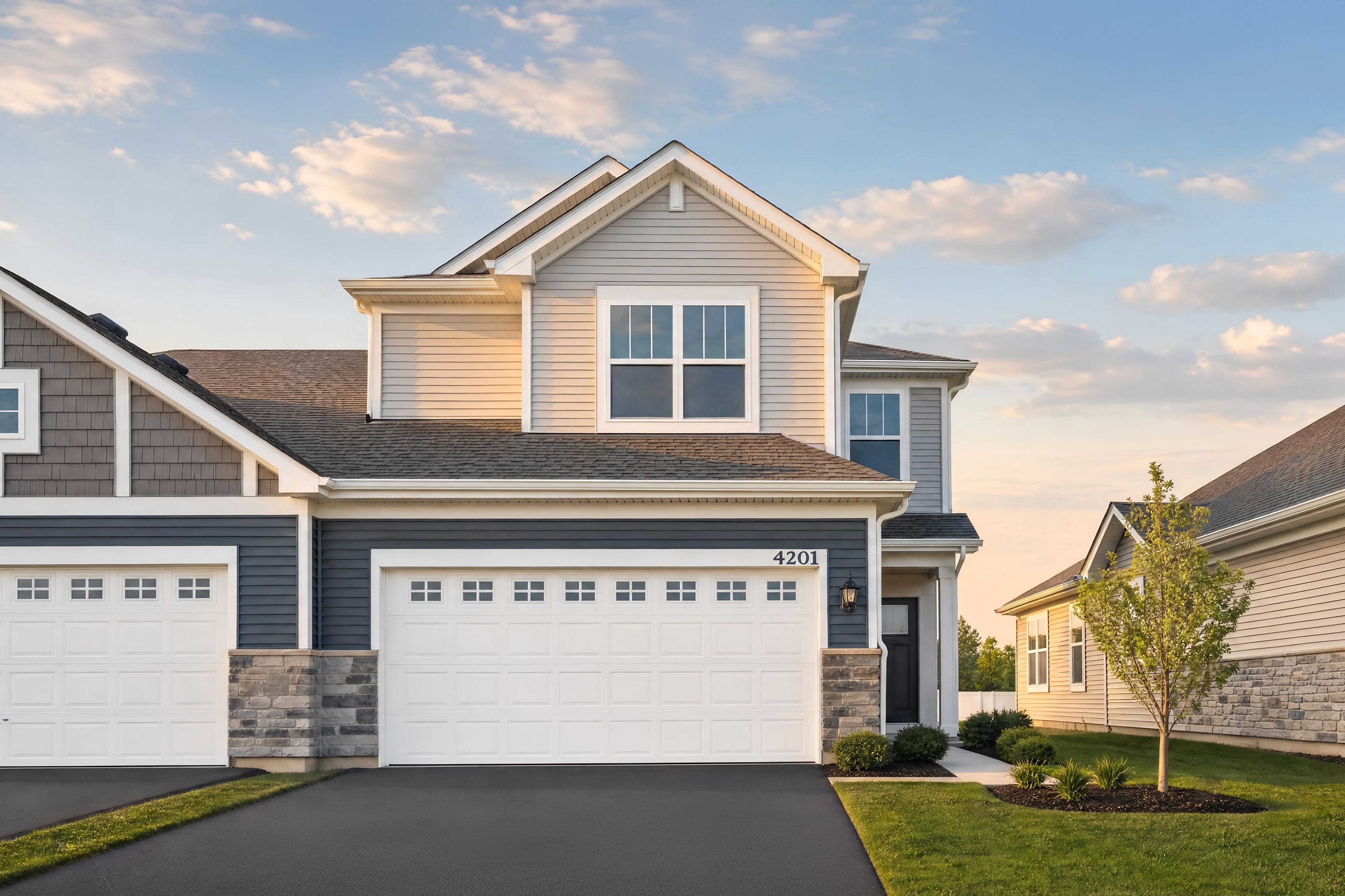 Charlotte - Riverwoods - Duplex: Woodstock, Illinois - Lennar