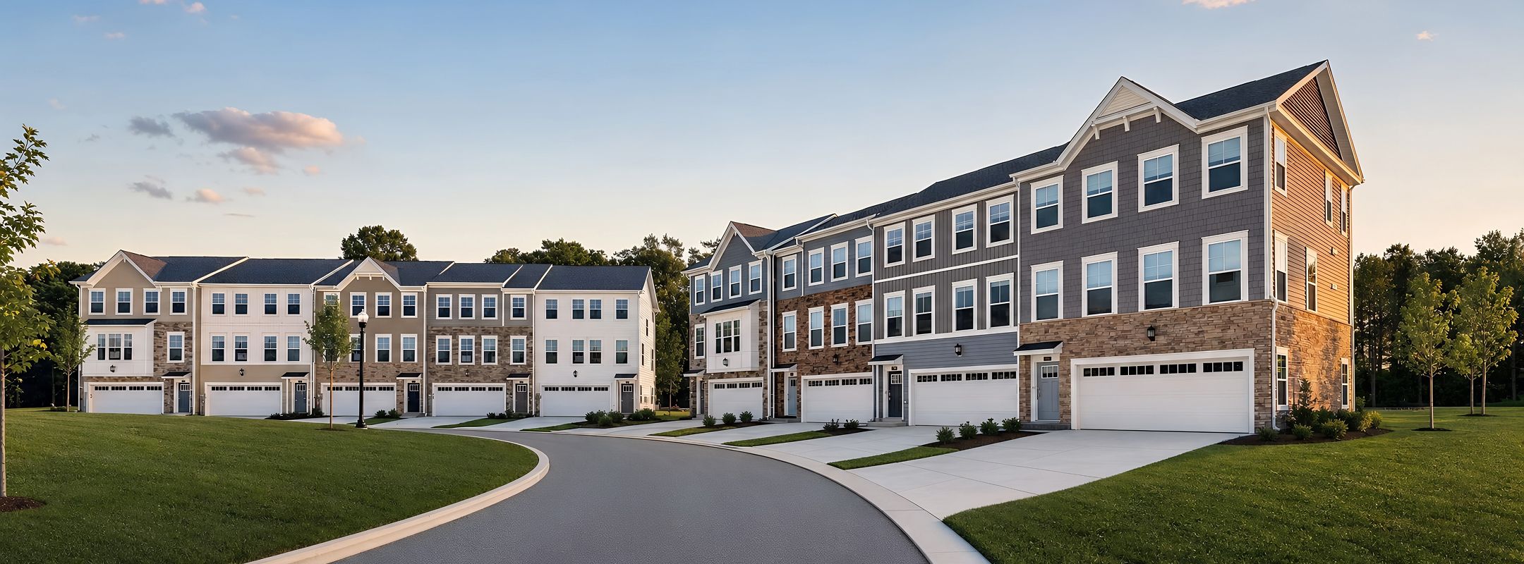 Townhomes Tides River Marsh Streetscape 3of3
