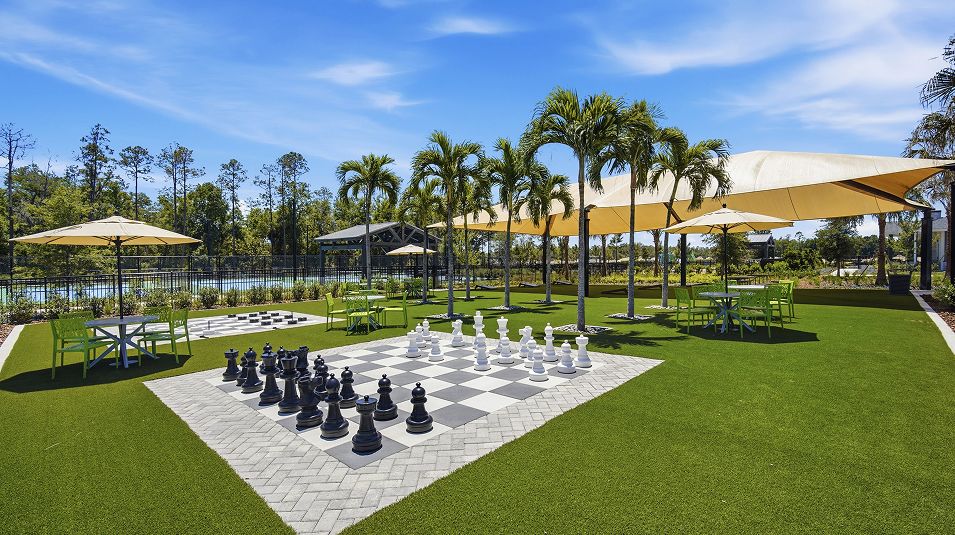 New Port Corners Amenity Sports Courts Outdoor Chess Checkers 1of4
