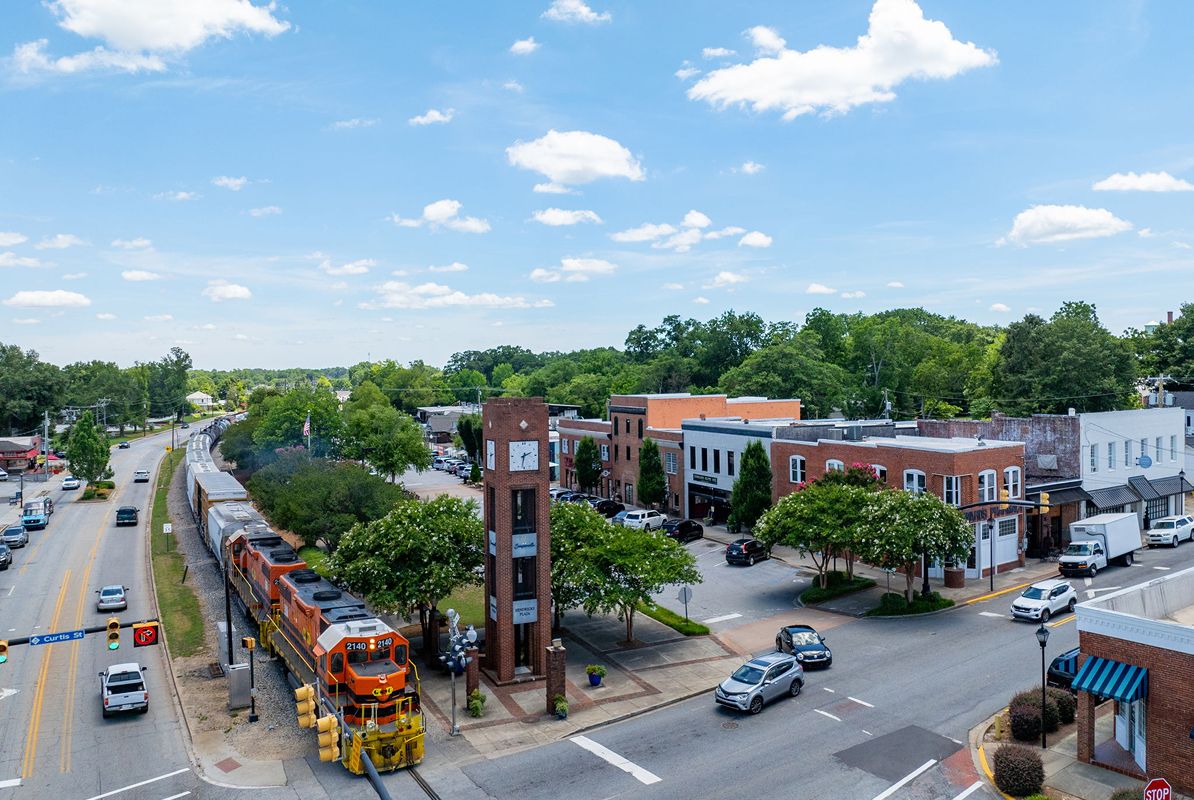 Simpsonville Aerial Downtown