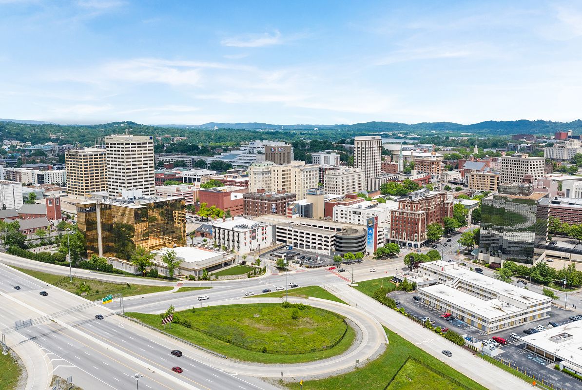 Chattanooga Aerial Downtown Chattanooga 8of8