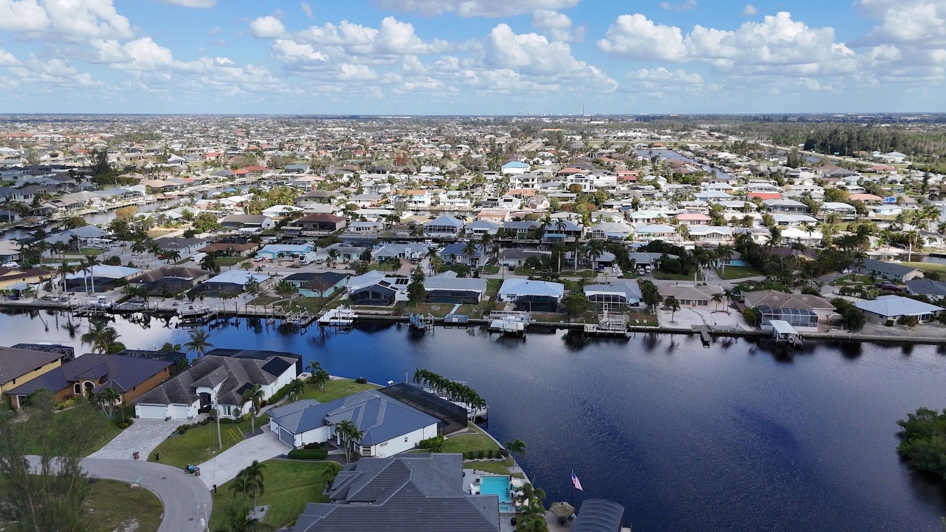 New Homes Cape Coral Aerial