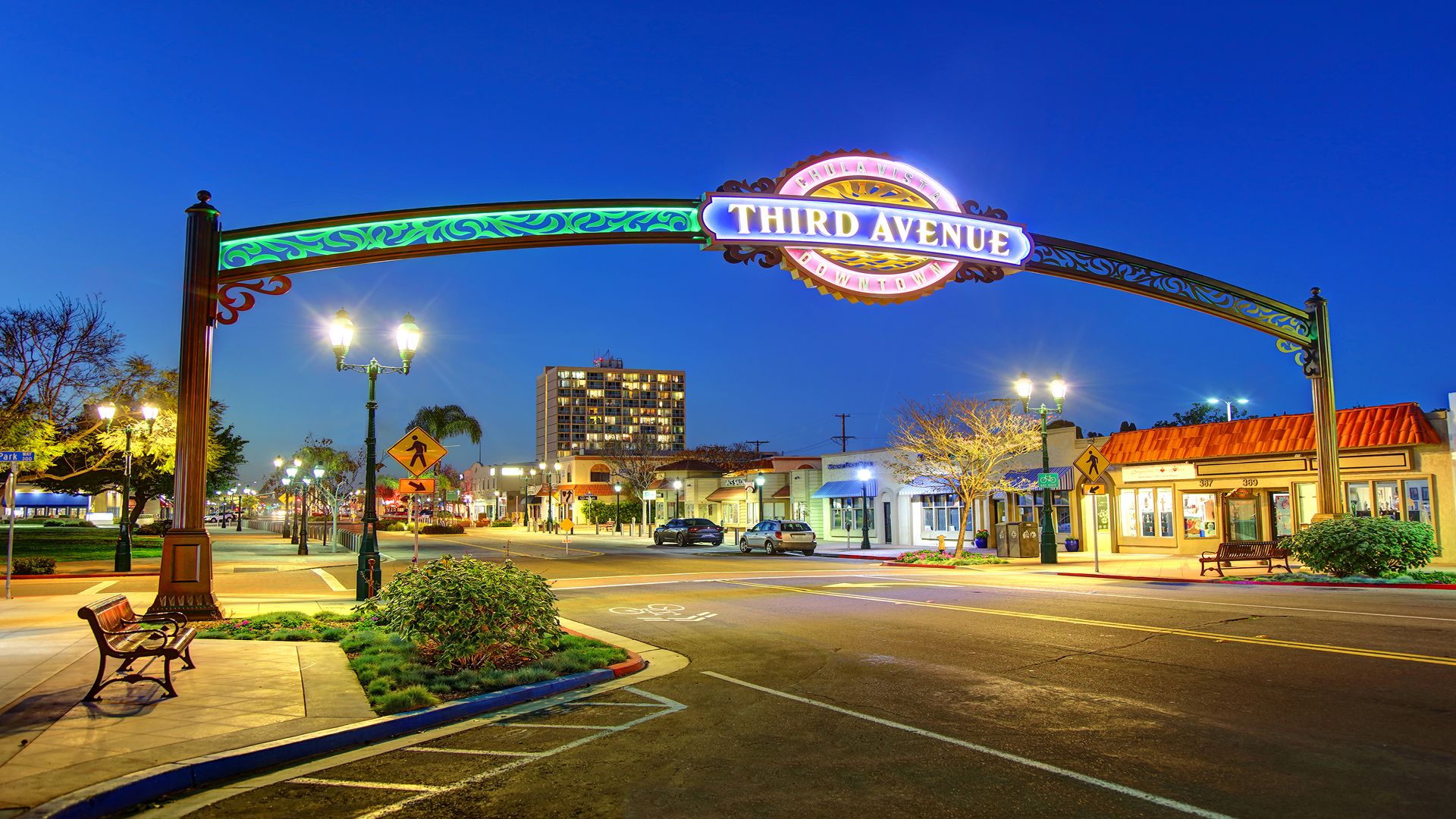 Chula Vista Third Ave Downtown Sign City