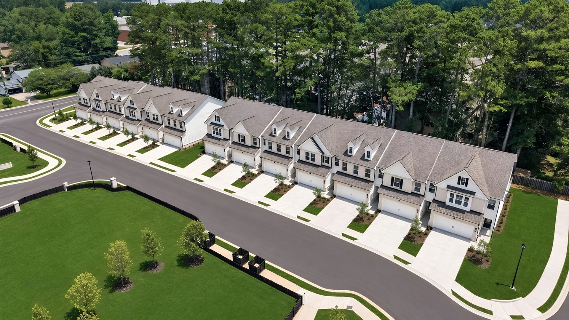 Rainwater Park Aerial Streetscape