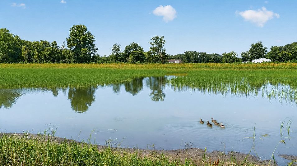 NWI Swanson Trails Amenity Pond 1of2