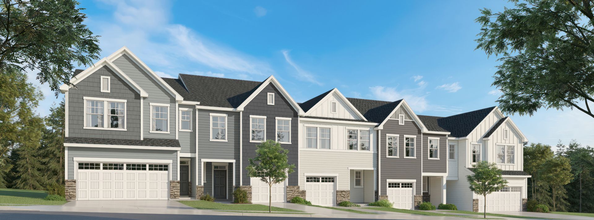 Designer Hillwood Townes Streetscape