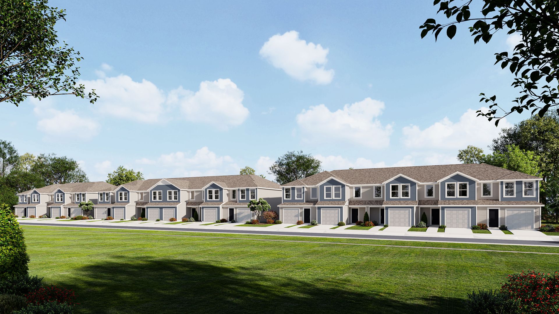 Grandview Townhomes Streetscape Elevation B