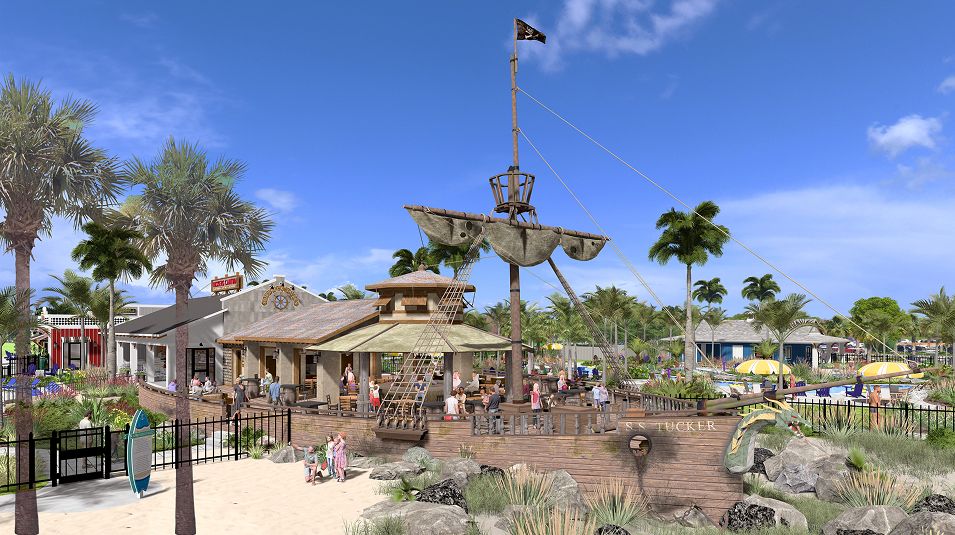 Tuckers Cove Amenity Community Center Pirate Ship