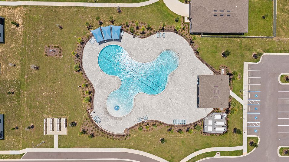 Scenic Terrace Amenity Swimming Pool Aerial 1of3