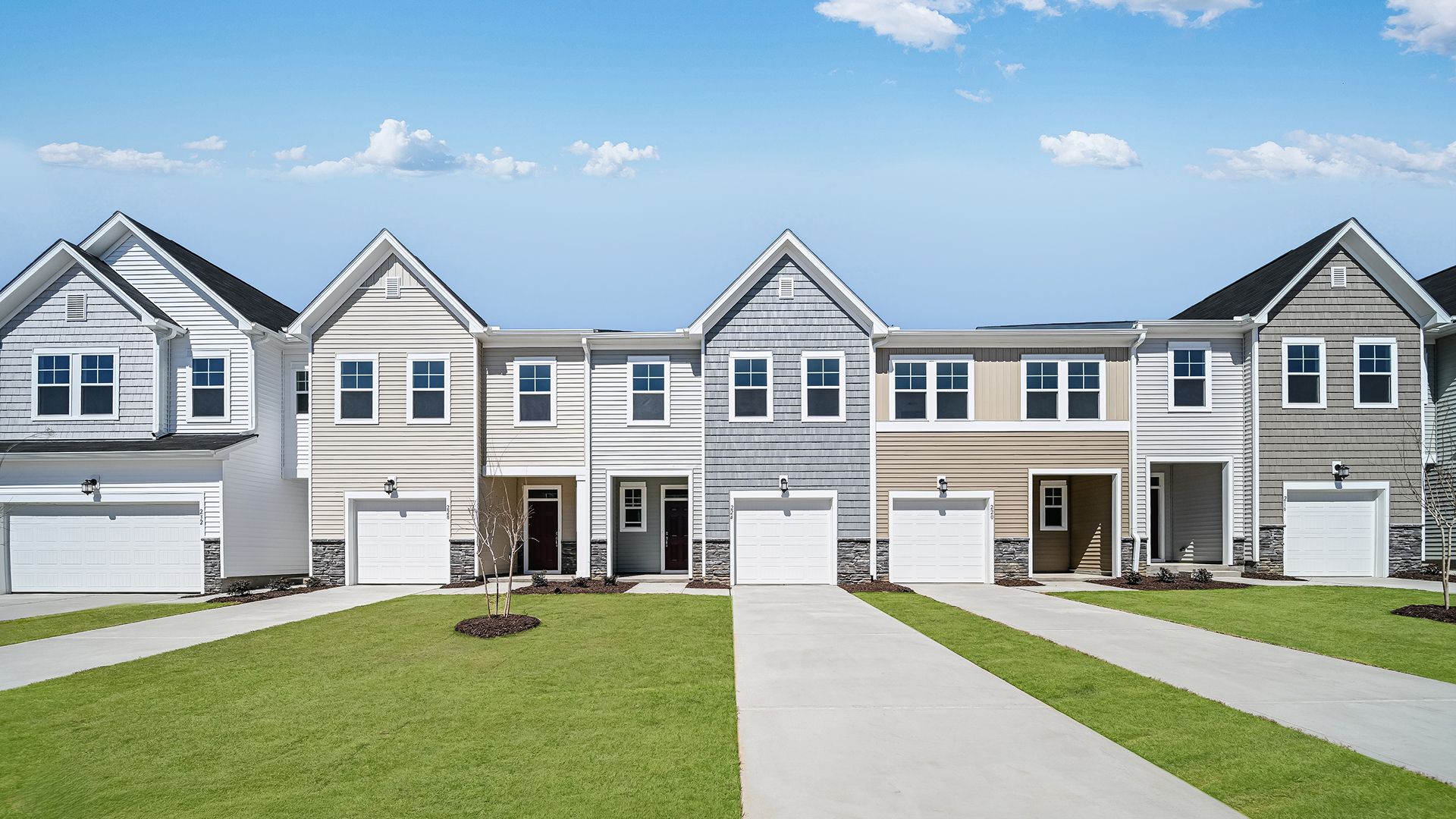 Finley Landing Townes Streetscape