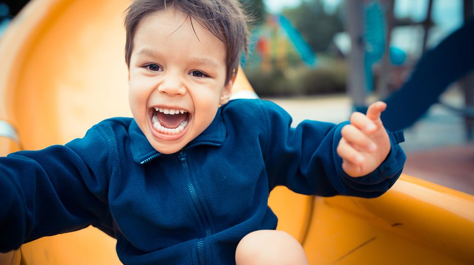 N Pic Kids Playground Boy Slide Closeup Shutterstock 181990121