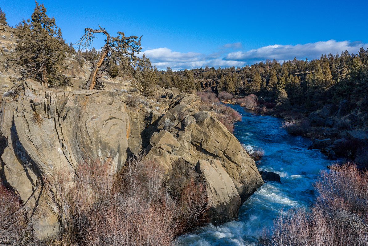 Bend Cline Falls Aerial