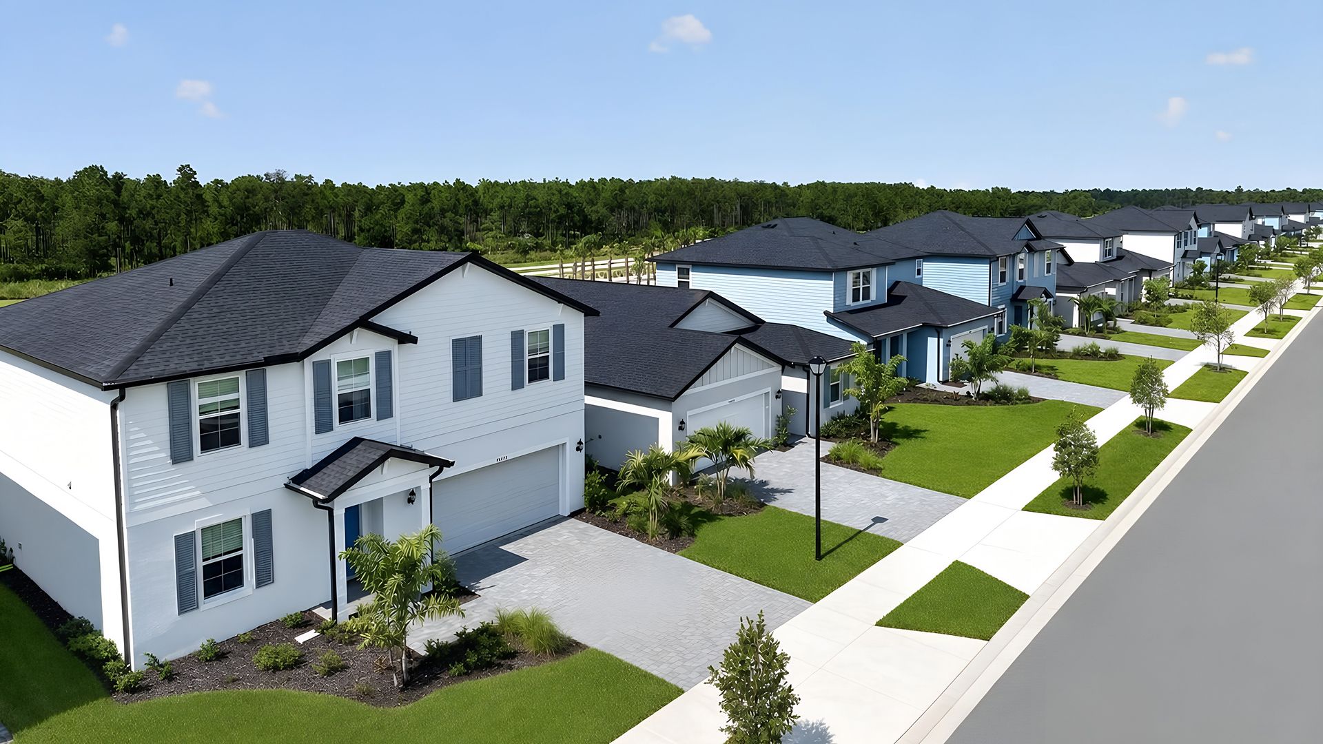 Executive Homes Sabal Glen Babcock Ranch Streetscape