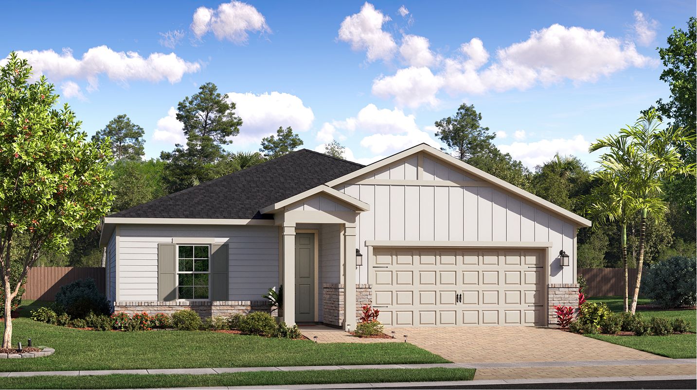 Montego 3 Car Garage - Tributary - Lakeview at Tributary 60's: Yulee, Florida - Lennar