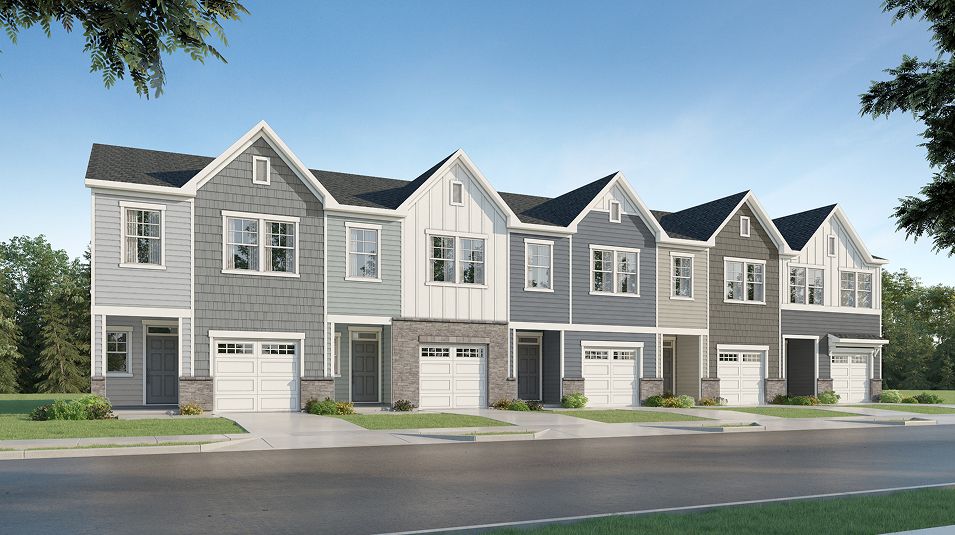 Caitlin Crossing Townes por Lennar en Raleigh-Durham-Chapel Hill North Carolina
